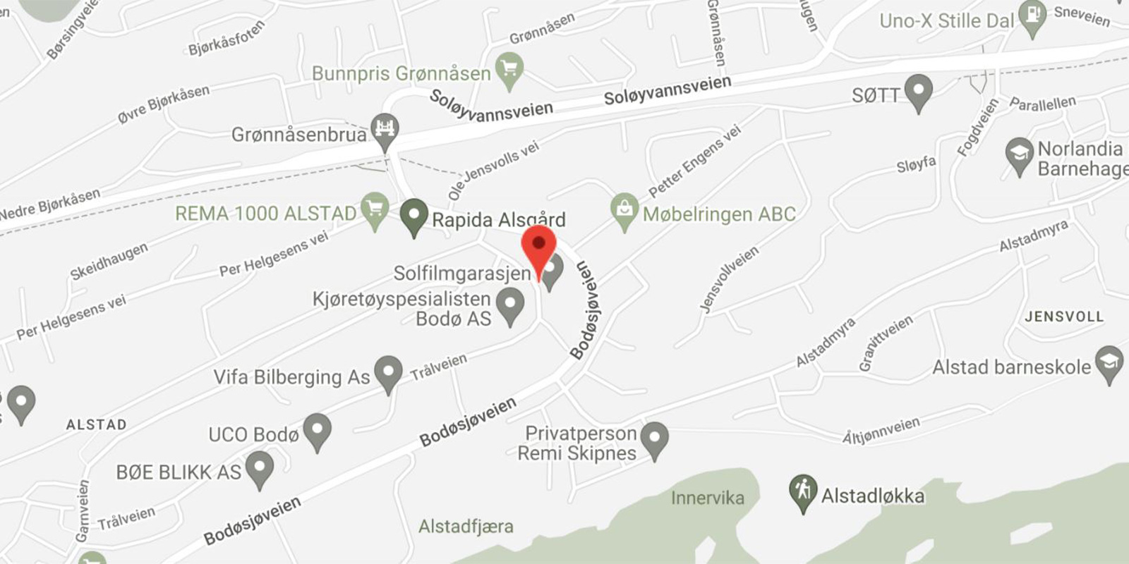 finn sky fitness alstad på kartet