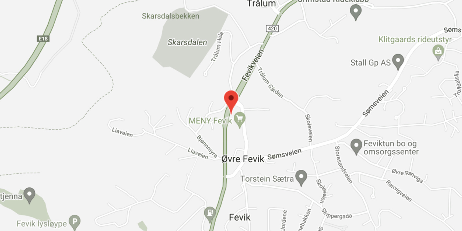 finn sky fitness fevik på kartet