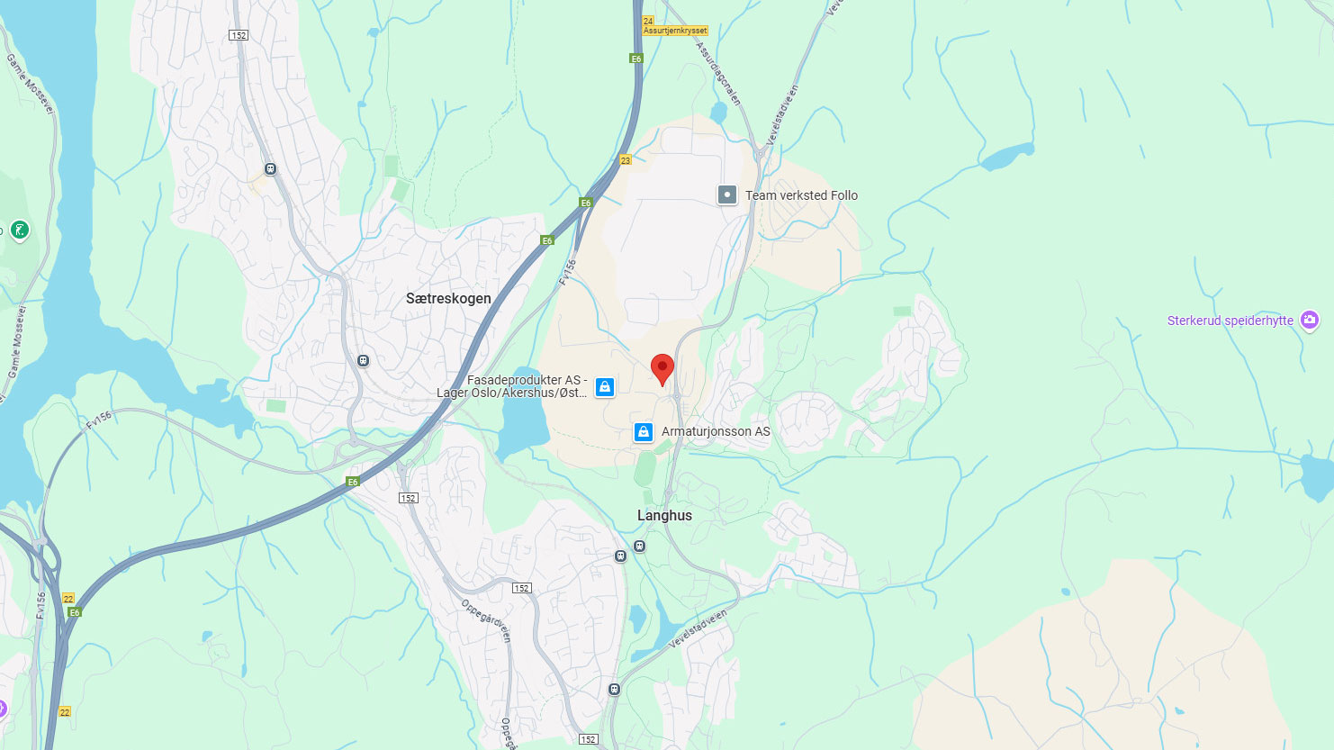 SKY Fitness Langhus beliggenhet