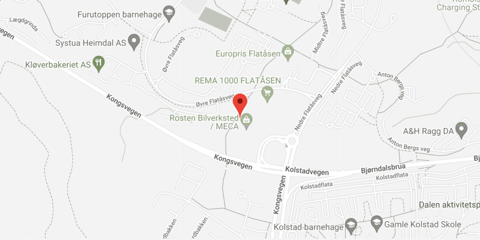 finn sky fitness flatåsen på kartet