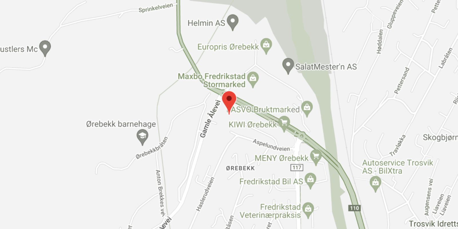 finn sky fitness gressvik på kartet